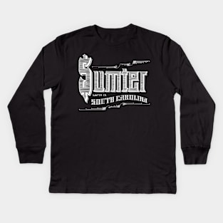 Vintage Sumter, SC Kids Long Sleeve T-Shirt